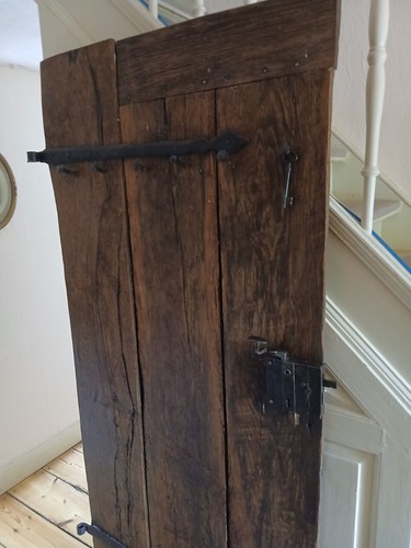 Historische holztür braun aus - braun,
